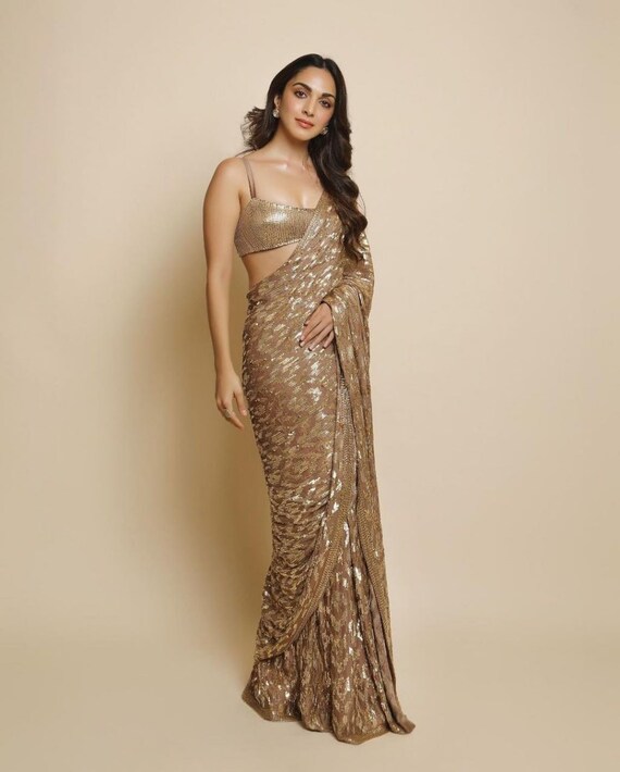 Party wear saree shop with blouse
