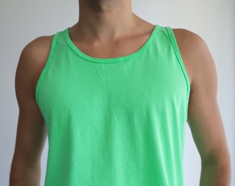 Green Unisex Tank Top