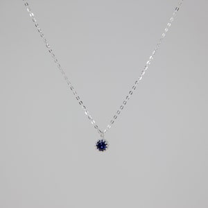 September Birthstone Necklace, Sapphire Pendant Necklace, Sapphire Birthstone, Birthstone Jewelry, Birthstone Pendant, Meaningful Jewelry