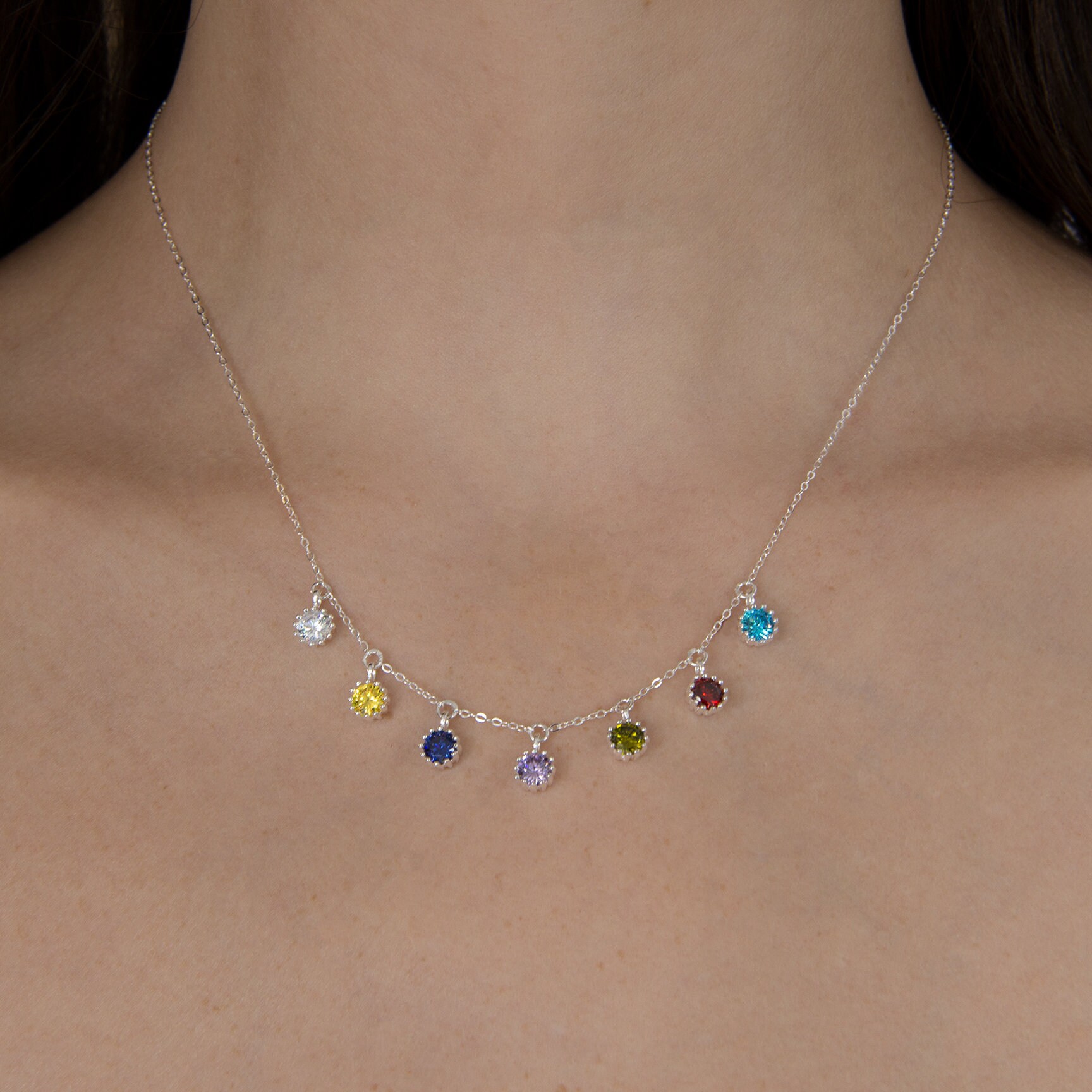 Personalized Birthstone Necklace 7 
