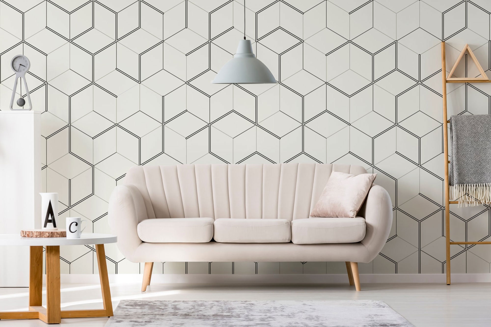 Geometric Peel And Stick Removable Wallpaper for Walls