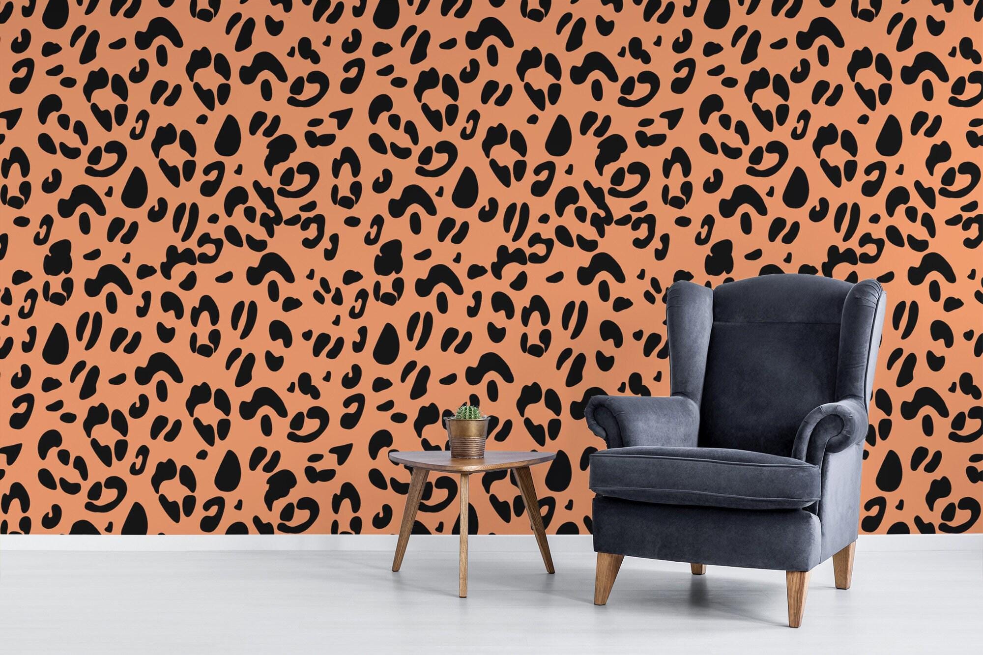 Verwijderbare vinylmuurschildering luipaard / Peel-and-Stick Print  patroonbehang / Print muurschildering - Peel \u0026 Stick of niet-geplakt - Etsy  België, image size:2000x1333