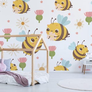 Bee Kid Mural – Removable Vinyl, Peel and Stick Wallpaper