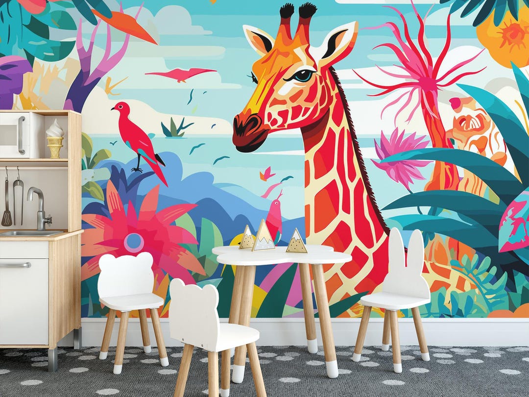 Hand Drawn African Animals Birds White Background Vector Seamless Pattern Stock Vector By ©rraya