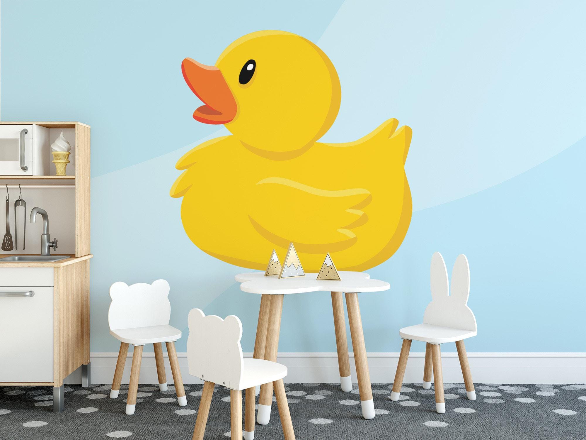 アヒルの取り外し可能なビニール壁画 / 剥がして貼るだけのゴム製