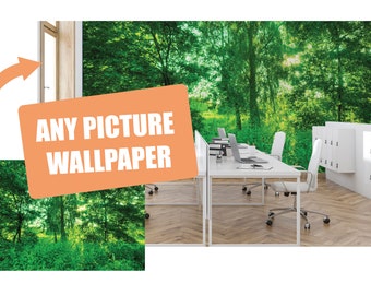 Your Photo on Wallpaper / Custom photo wallpaper / Custom photo wall mural / Custom photo peel and stick wallpaper