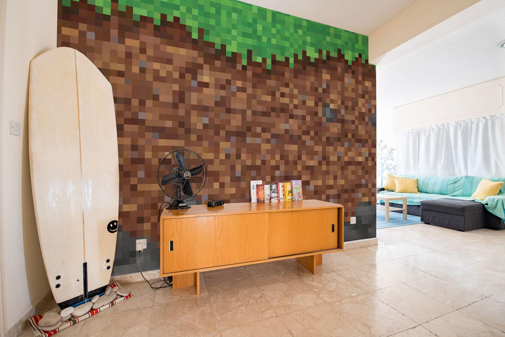 Retro Pixel Peel & Stick Wall Mural