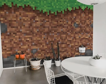 Video Game Pixel Art Mural – 8-Bit Design, Peel and Stick Wallpaper