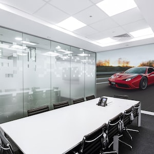 Ferrari removable vinyl mural / Peel and stick Car pattern wallpaper / Car mural print - Peel & Stick or Non-Pasted
