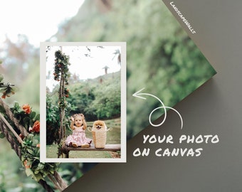 Custom Photo Canvas Print, Personalized Wall Art