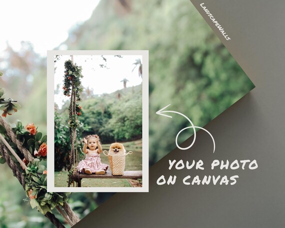 Custom Photo Canvas Print, Personalized Wall Art