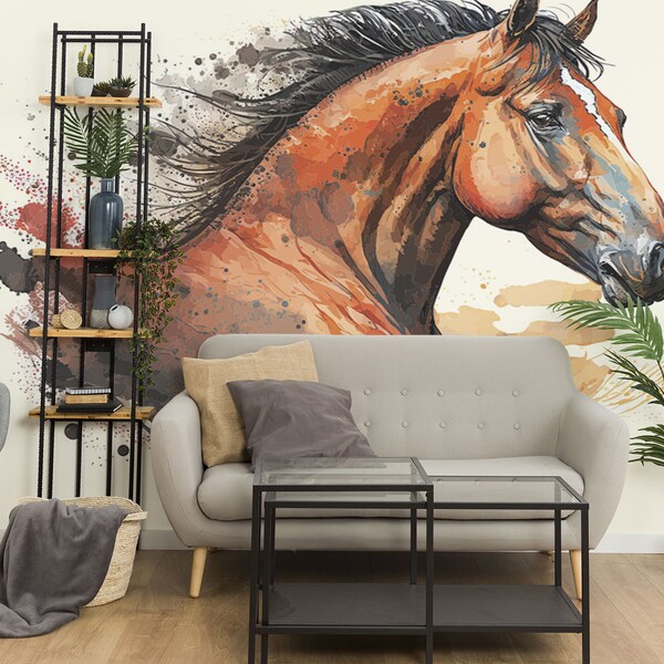 Horse Photo Wallpaper - Etsy