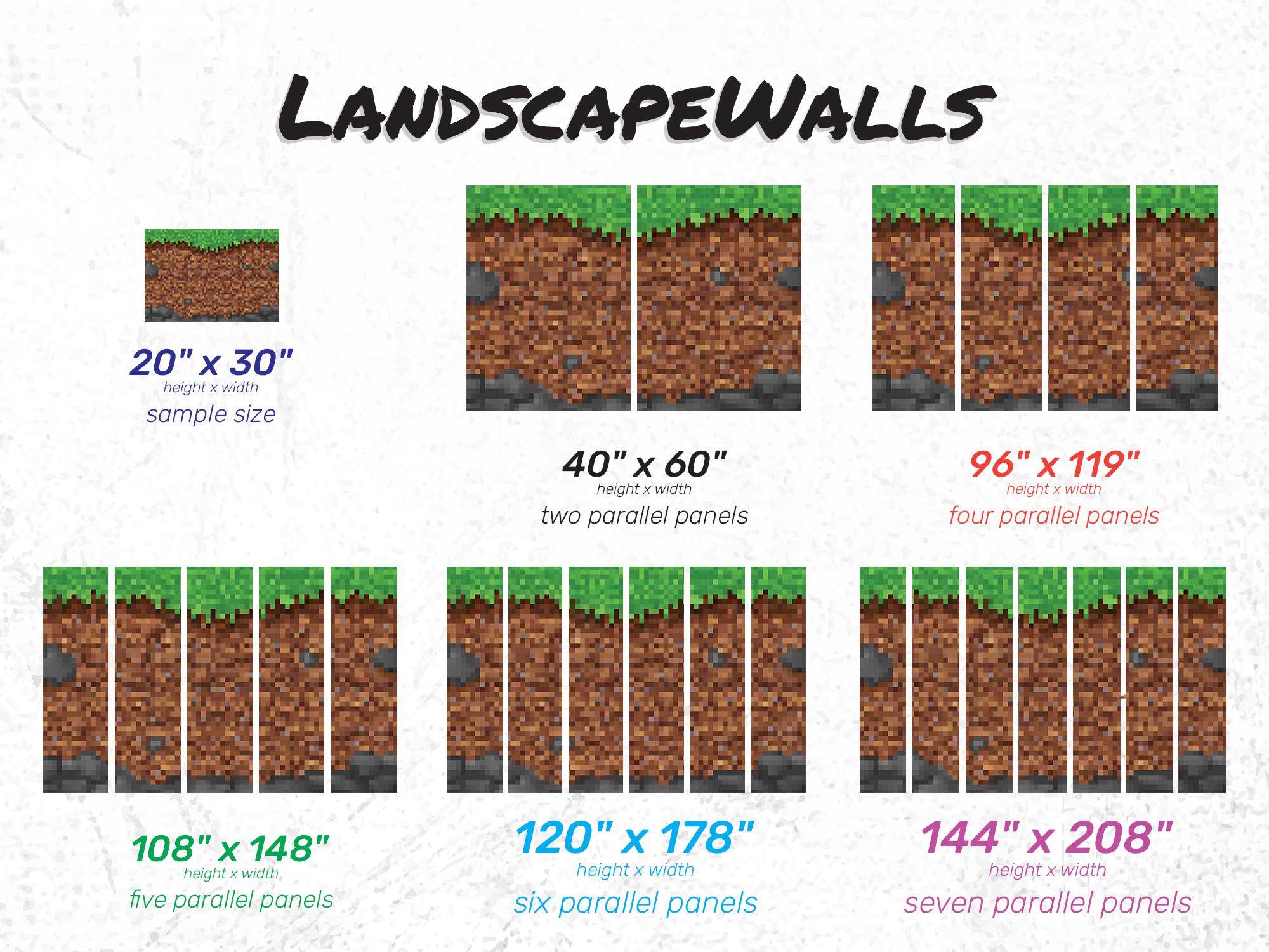 Retro Pixel Peel & Stick Wall Mural