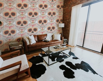 Abnehmbare Tapete Wandbild - Sugar Skull Wandbild - Tag der Toten