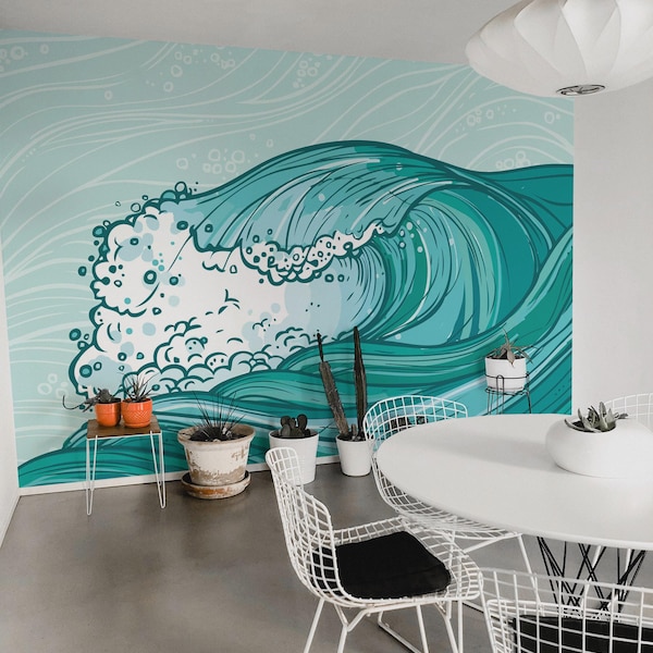 Ocean Mural Wallpaper - Etsy
