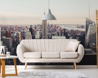 New York City Skyline Mural – Peel and Stick Wallpaper