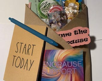 Menopause Mood Booster Bundle self care gift box symptom relief kit care package hot flash relief