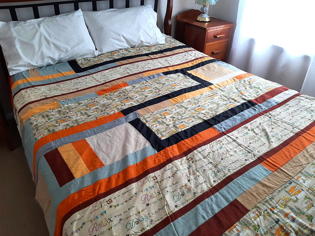 Doona Cover Duvet Cover Quilt Handmade Caravan Retro Etsy Australia