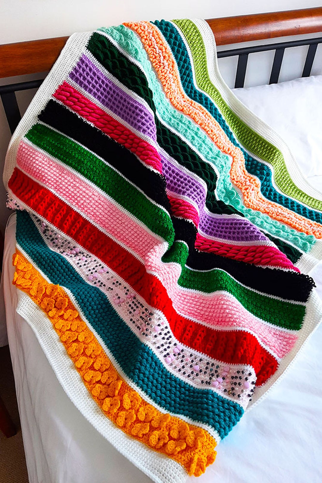 Lap Rug Sensory Blanket Fidget Rug Very Colourful and Warm. Etsy