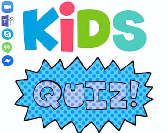 Quiz pour enfants : jeu familial Zoom (téléchargement numérique)