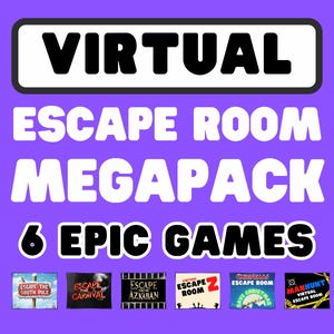 Megapack de Escape Rooms Virtuales: 6 juegos épicos para compartir pantalla (descarga digital)