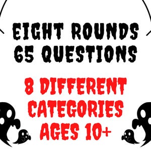 Halloween Trivia Quiz: Video & Printable Game (Digital Download) image 2