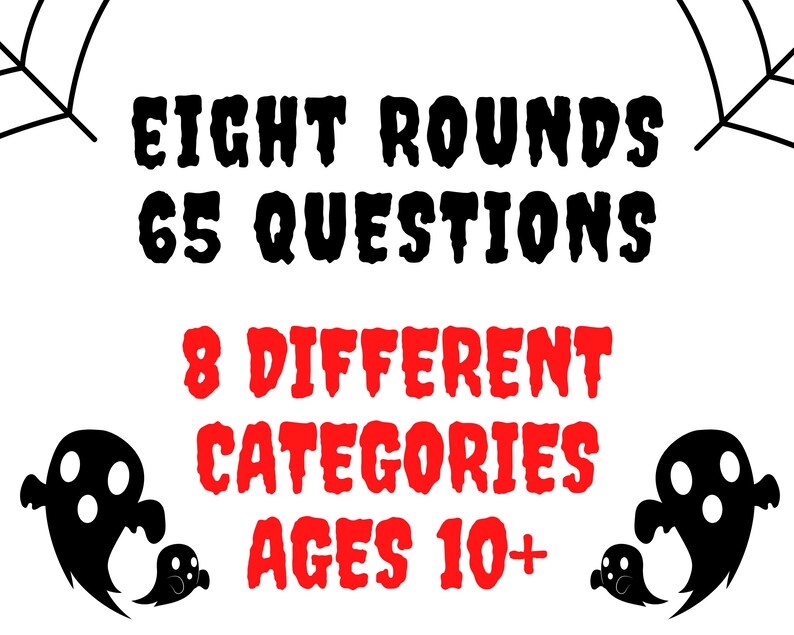 Halloween Trivia Quiz: Video & Printable Game (Digital Download) image 2