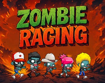 Virtual Zombie Racing Game: Halloween Party, Family Fun (Digital Download)