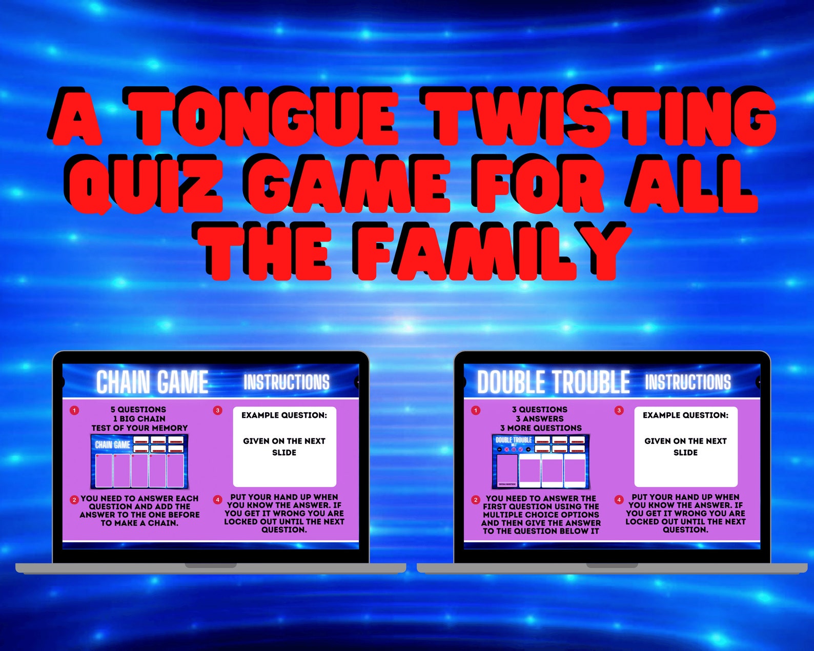 Virtual Screenshare Trivia Games Quiz Game Zoom Games Party Games