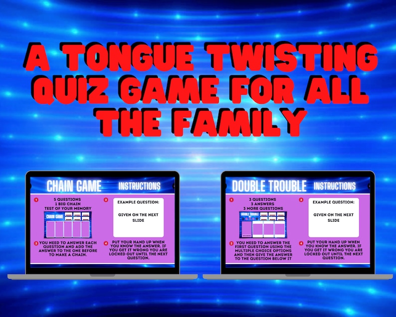 Virtual Screenshare Trivia Games Quiz Game Zoom Games Party Games