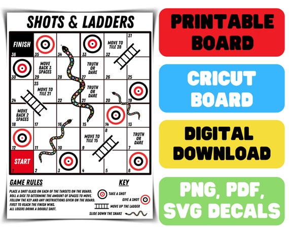Board Games Adult Parties, Snakes Ladders Board Game