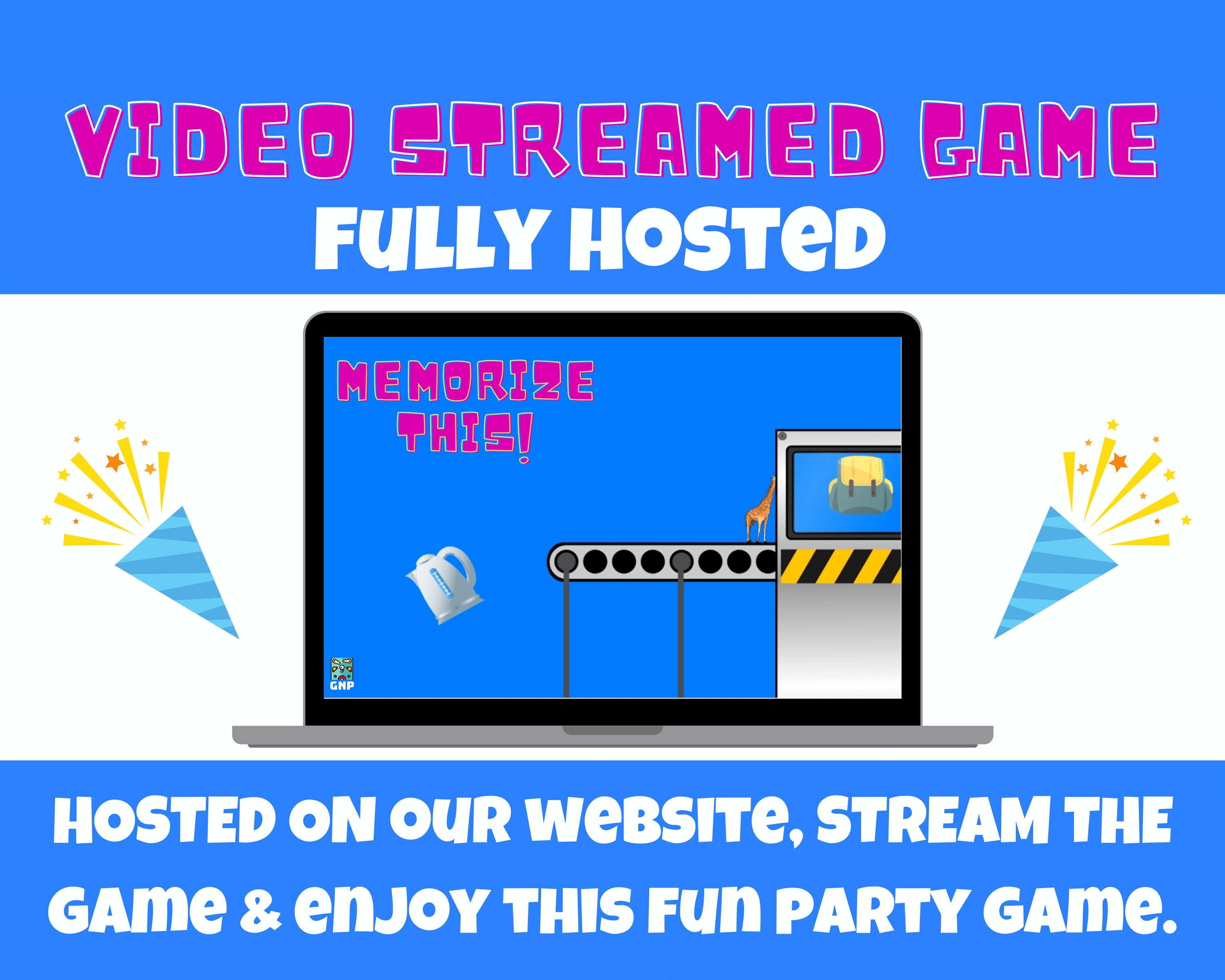 Virtual Party Game Teen Game Birthday Party Youth Group Family Game