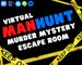 Virtual Murder Mystery Escape Room - Virtual Family Games - Zoom Games - Quarantine Escape Room - Downloadable Puzzles - Digital Download