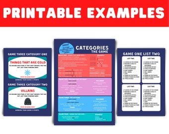 Categories Play Off Fun Family Game Printable Family Game Etsy Ireland