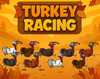 Family Thanksgiving Game | Virtual Turkey Racing for Kids & Adults
