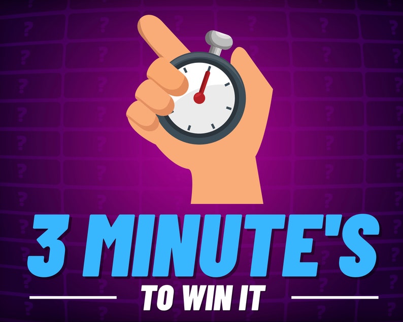 3 Minutes to Win It Team Building Game Classroom Game Couples Game