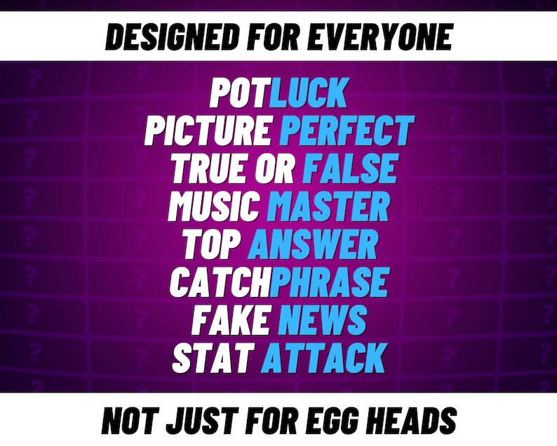 Printable Trivia Quiz Games Night Pub Quiz Lockdown Game Etsy