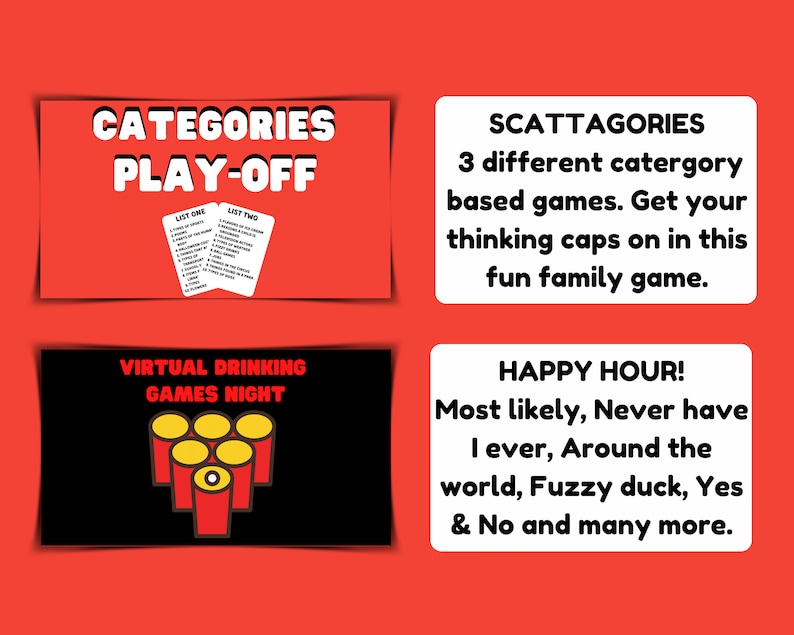 Quarantine Virtual Games Games Night Lockdown Drinking Etsy