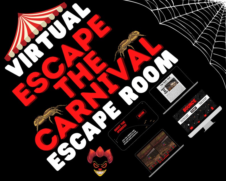 Virtual Escape Room Played on Zoom Microsoft Teams Skype Etsy