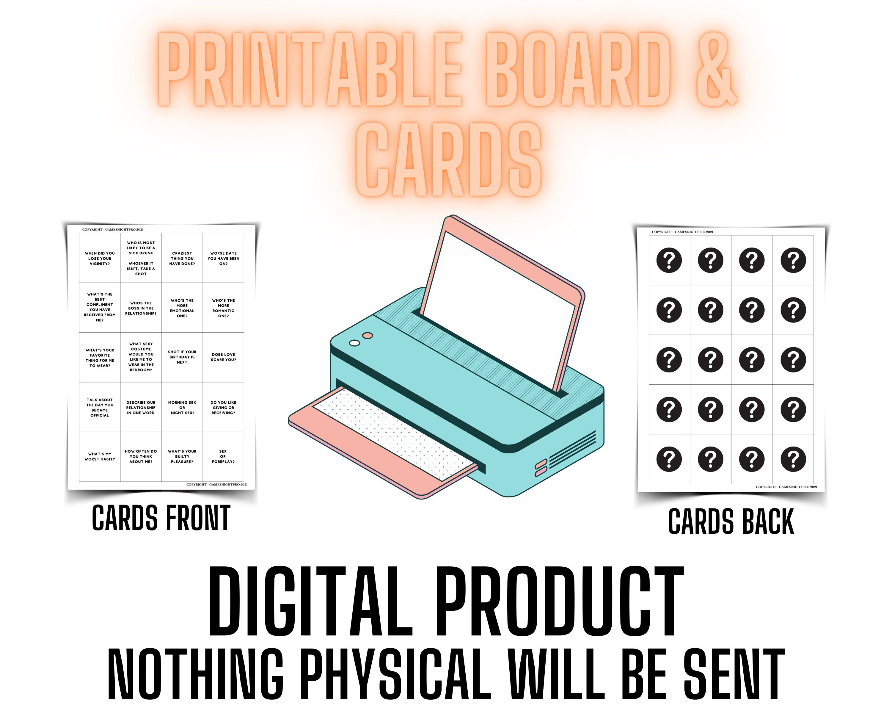 Drunk in Love Printable Board Game Couples Board Game Valentines Games ...