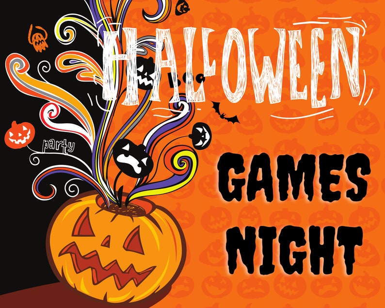 Halloween Family Games Night Printable Halloween Party Game - Etsy