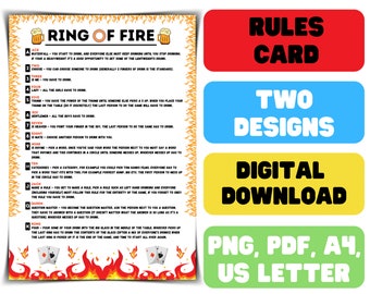 Ring of Fire Game | Etsy