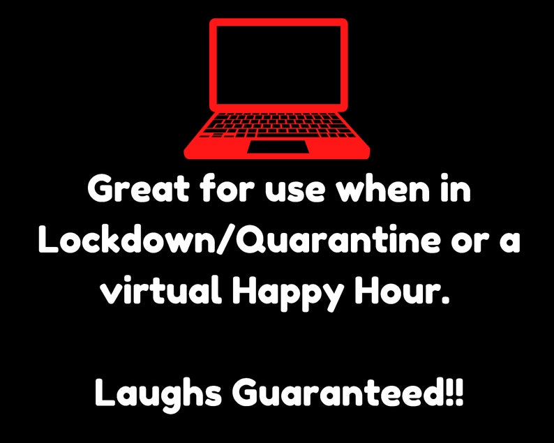 Virtual Printable Drinking Games Lockdown Ideas Printable Etsy
