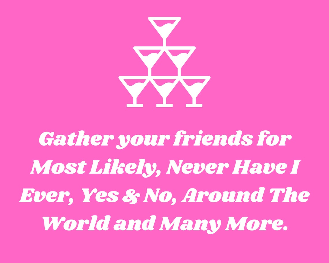 Virtual Printable Drinking Games Lockdown Ideas Printable Etsy