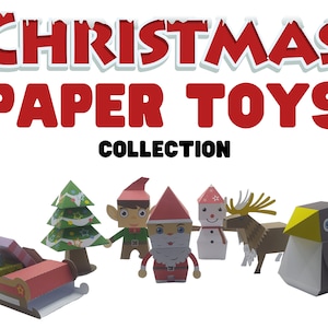 Christmas Paper Toys: DIY Printable Papercraft Collection (PDF Download)