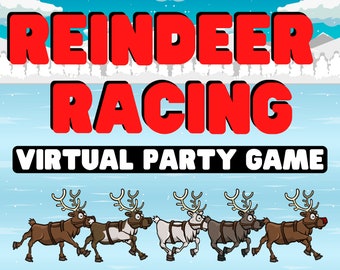 Virtual Reindeer Racing: Christmas Party Game (Digital Download)