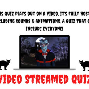 Halloween Trivia Quiz: Video & Printable Game (Digital Download) image 5