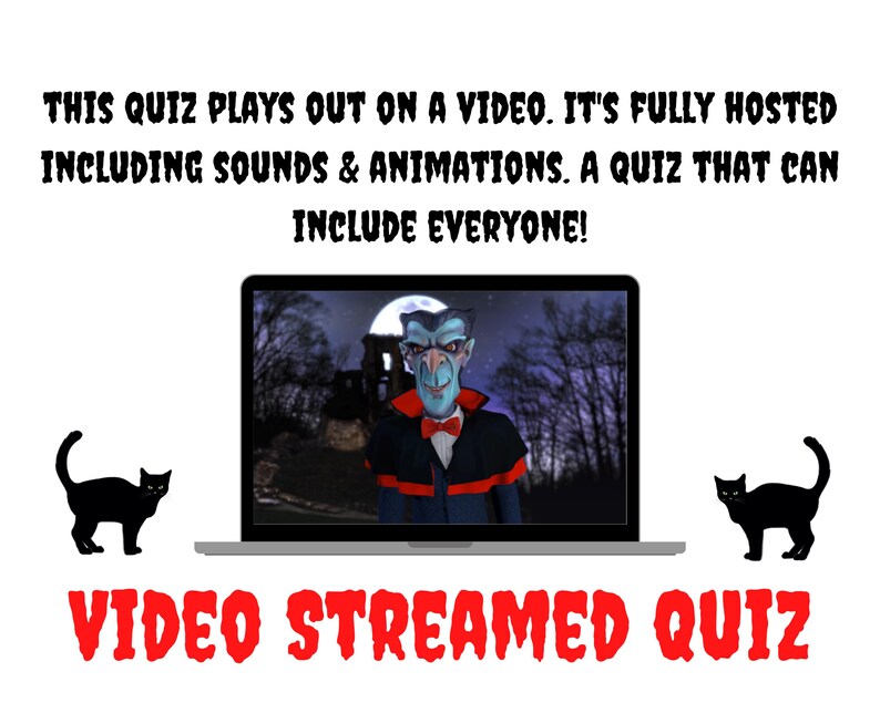 Halloween Trivia Quiz: Video & Printable Game (Digital Download) image 5