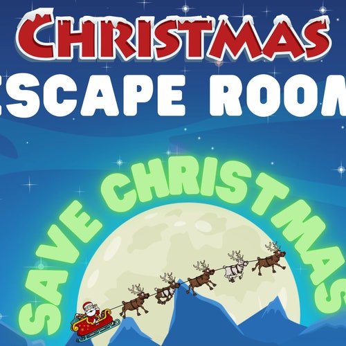 Christmas Escape Room Virtual Escape Game for Christmas Etsy