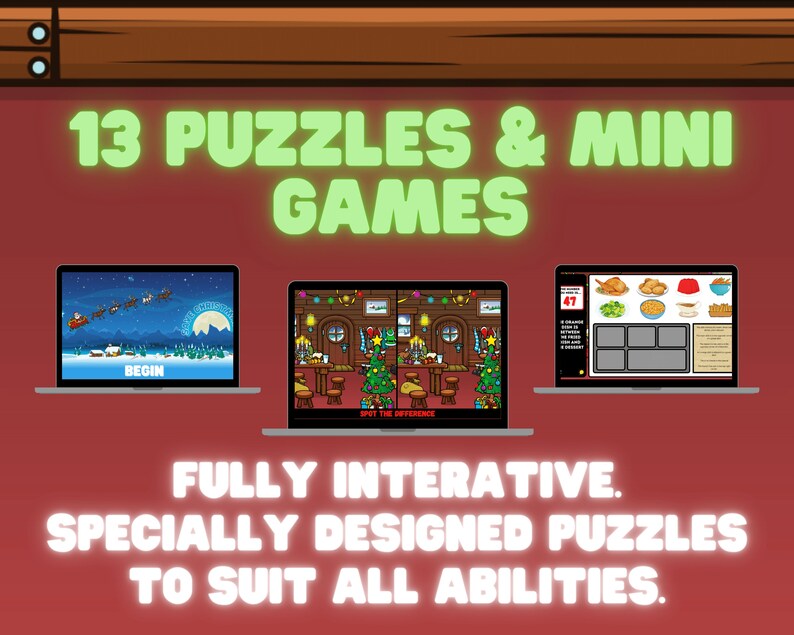 Christmas Escape Room Virtual Escape Game for Christmas Etsy